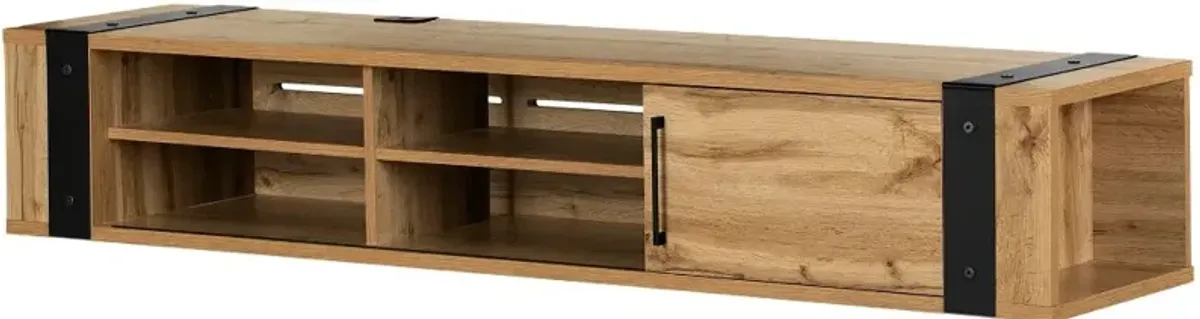 Munich Oak 68" Hanging TV Stand - South Shore