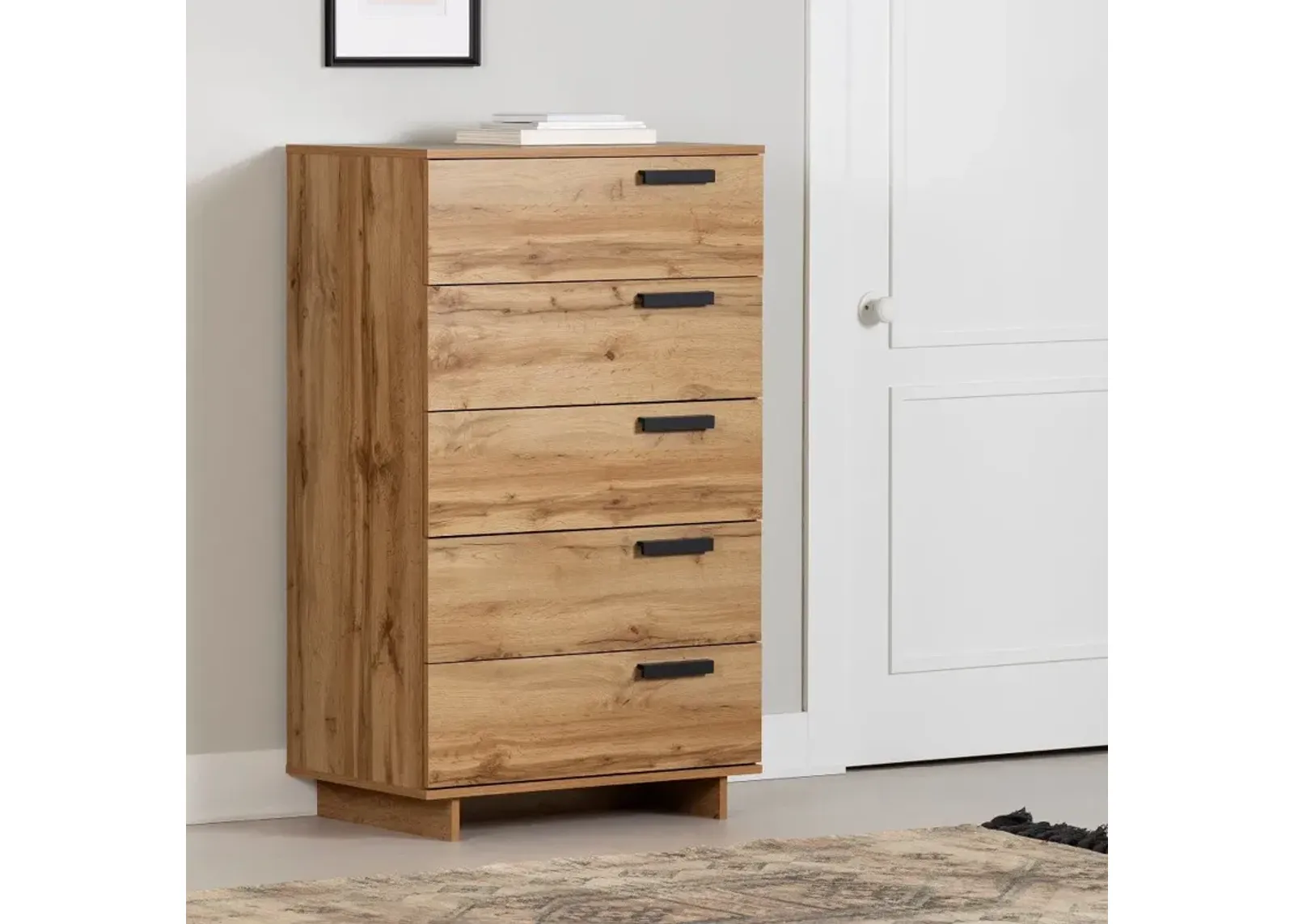 Cavalleri Oak 5-Drawer Chest - South Shore