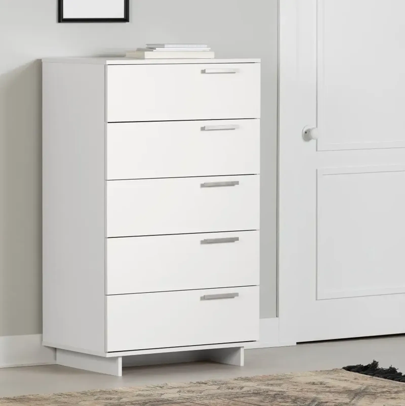 Cavalleri White 5-Drawer Chest - South Shore