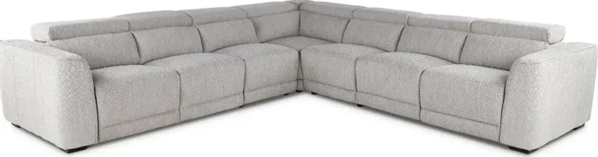 Noho Bisque 5-Piece Power Reclining Sectional