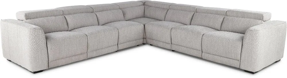 Noho Bisque 5-Piece Power Reclining Sectional