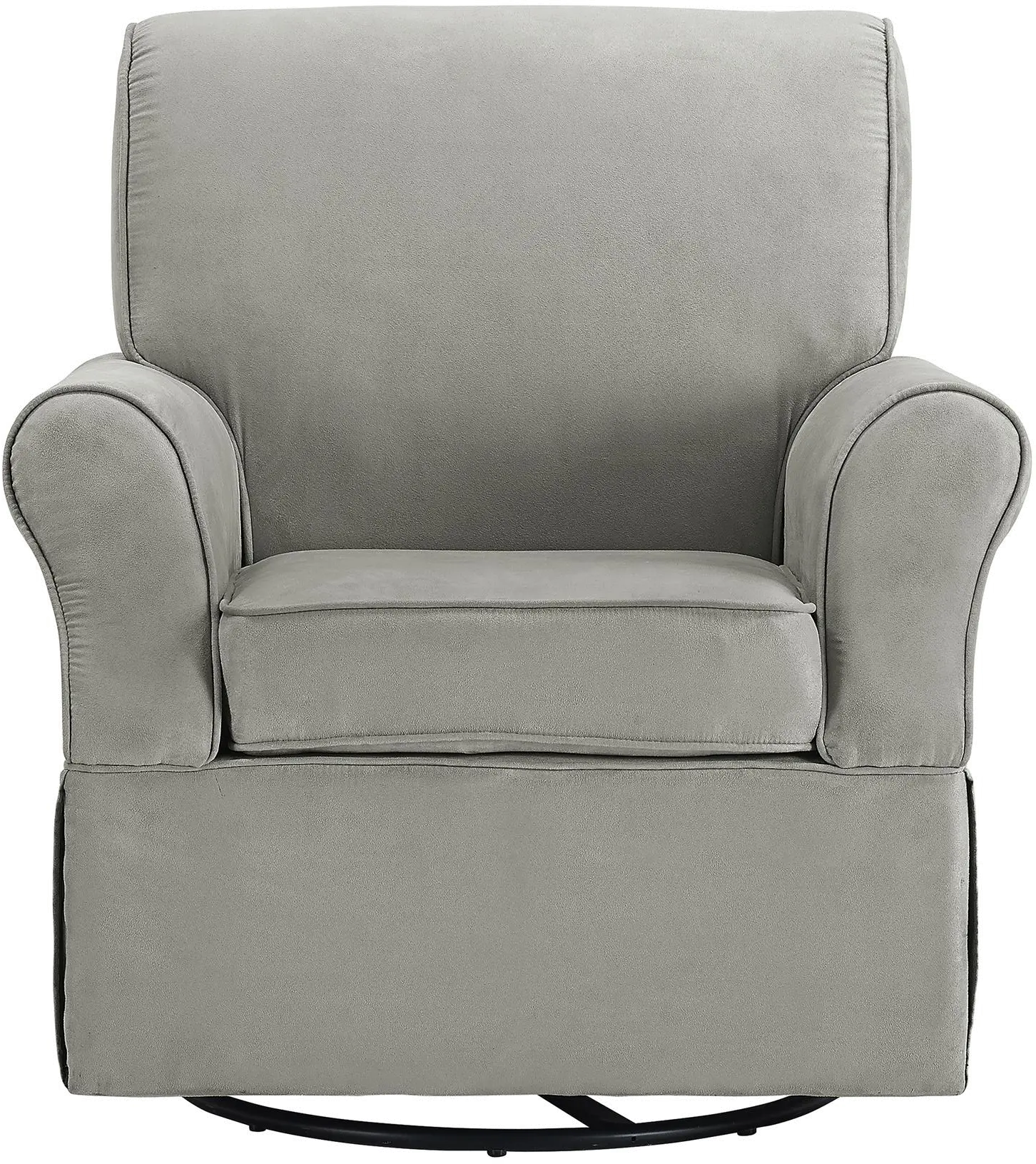 Kelyan Baby Relax Gray Swivel Glider Chair & Ottoman Set