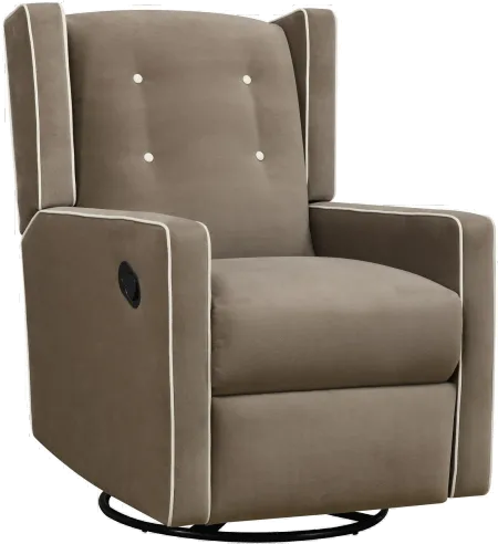 Mariella Baby Relax Mocha Swivel Glider Recliner Chair