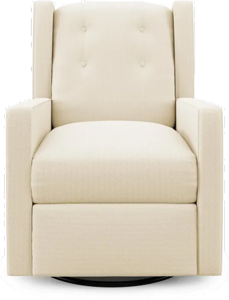 Mariella Baby Relax Cream Swivel Glider Recliner Chair