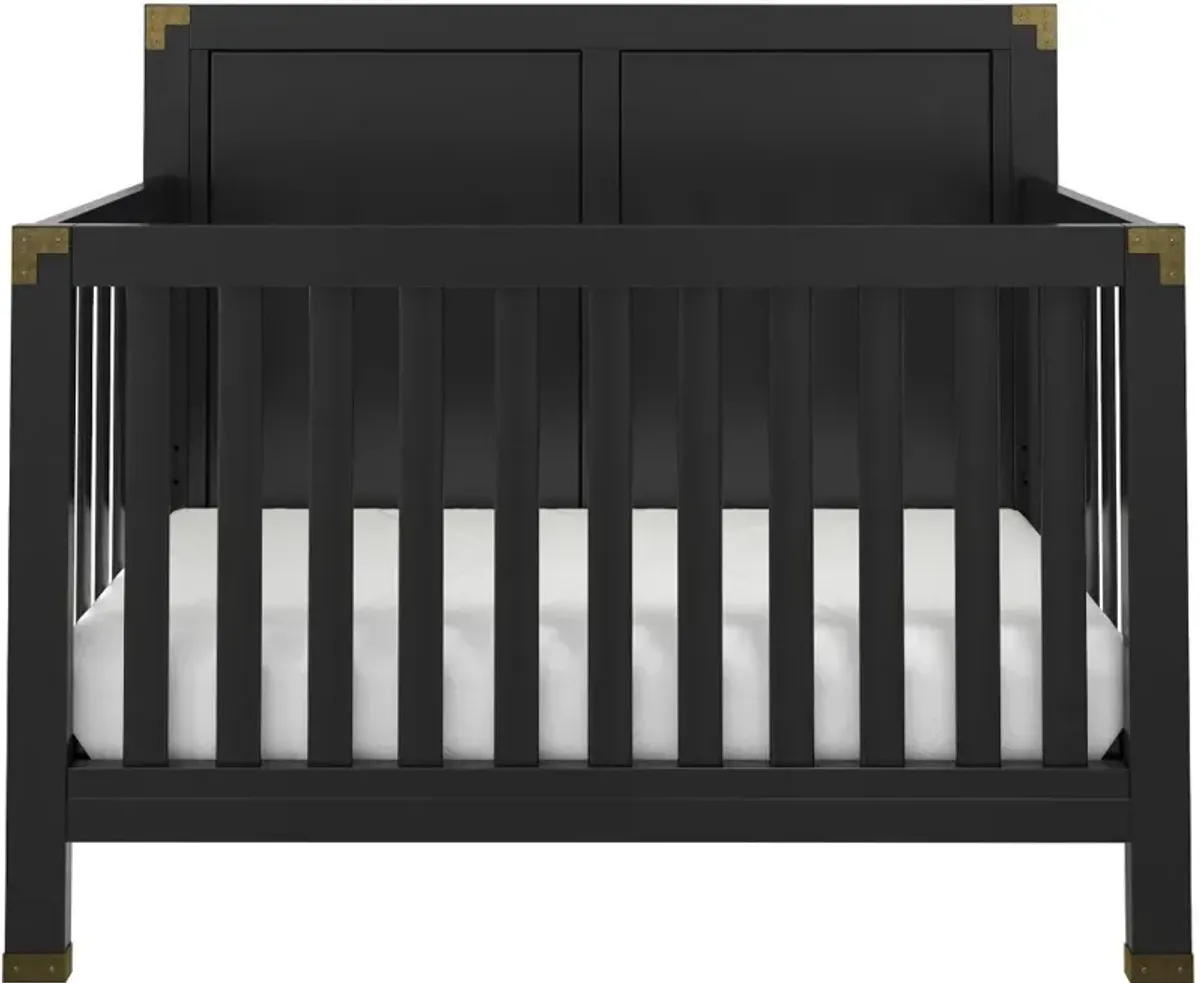 Frances Baby Relax Black 5-in-1 Convertible Crib