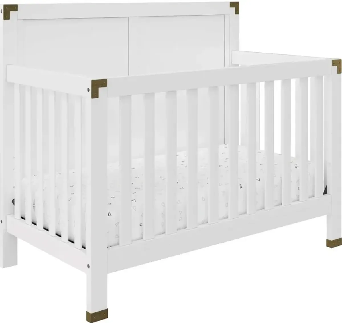 Frances Baby Relax White 5-in-1 Convertible Crib