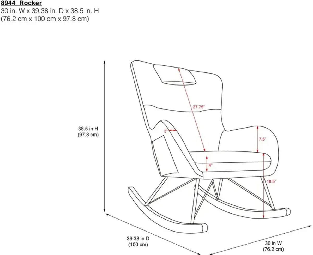 Margot Baby Relax Beige Rocker Chair