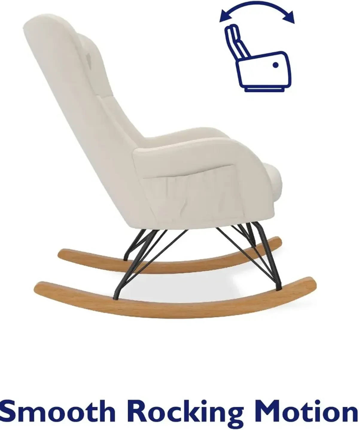 Margot Baby Relax Beige Rocker Chair