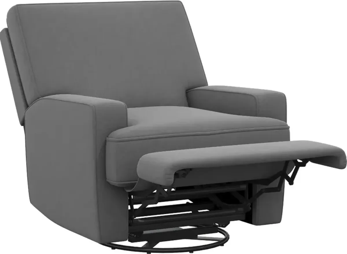 Rufus Baby Relax Dark Gray Swivel Glider Recliner Chair