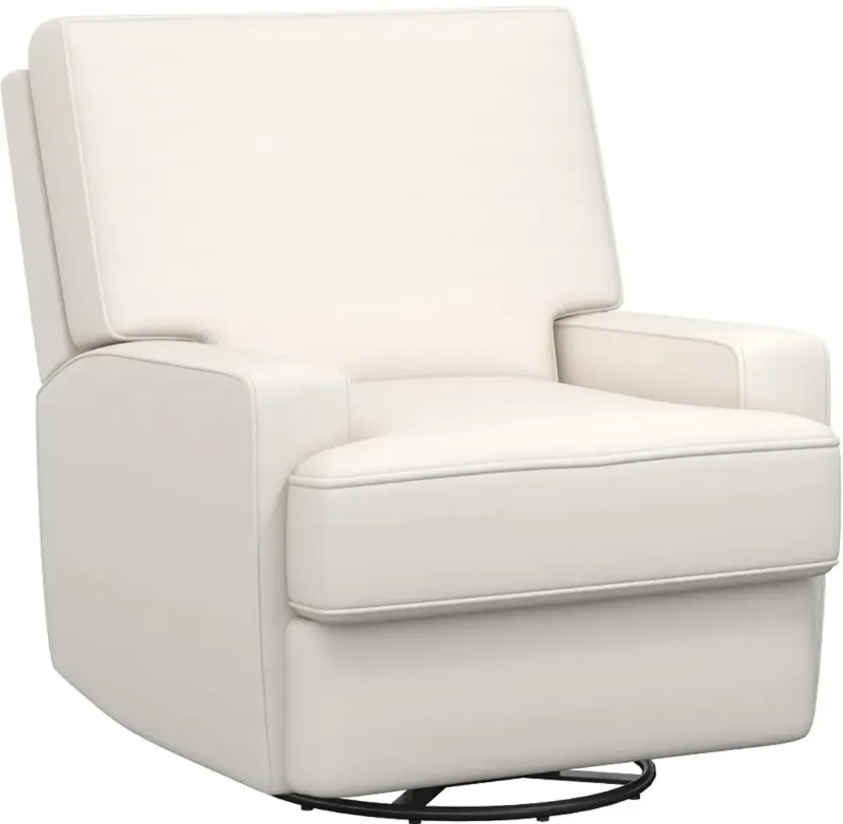 Rufus Baby Relax White Swivel Glider Recliner Chair