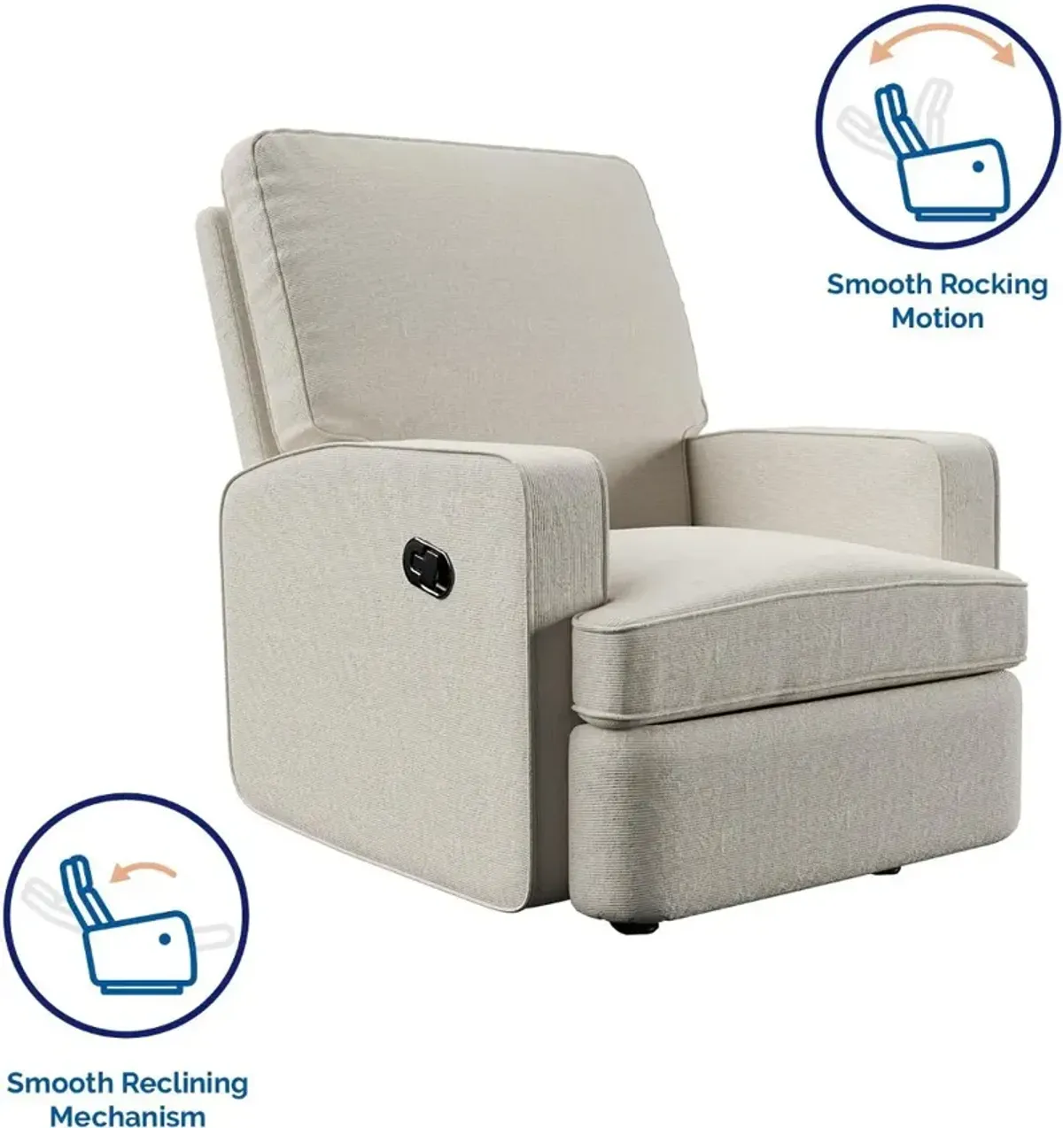 Shella Baby Relax Beige Rocker Recliner Chair