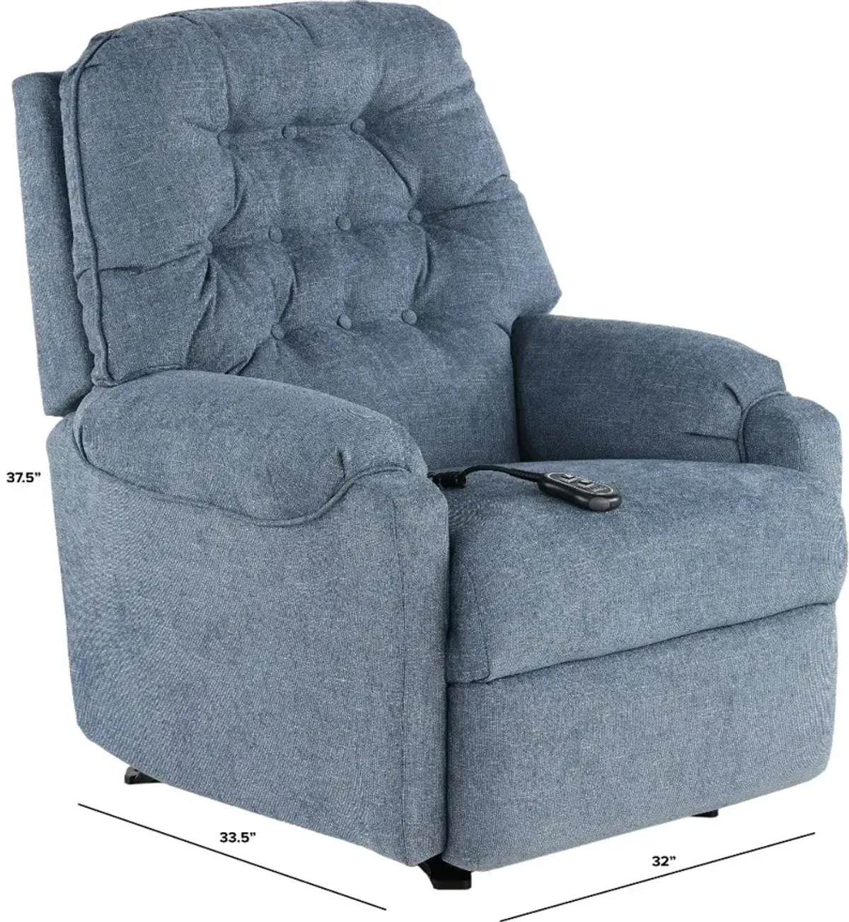 Sondra Atlantic Blue Power Recliner