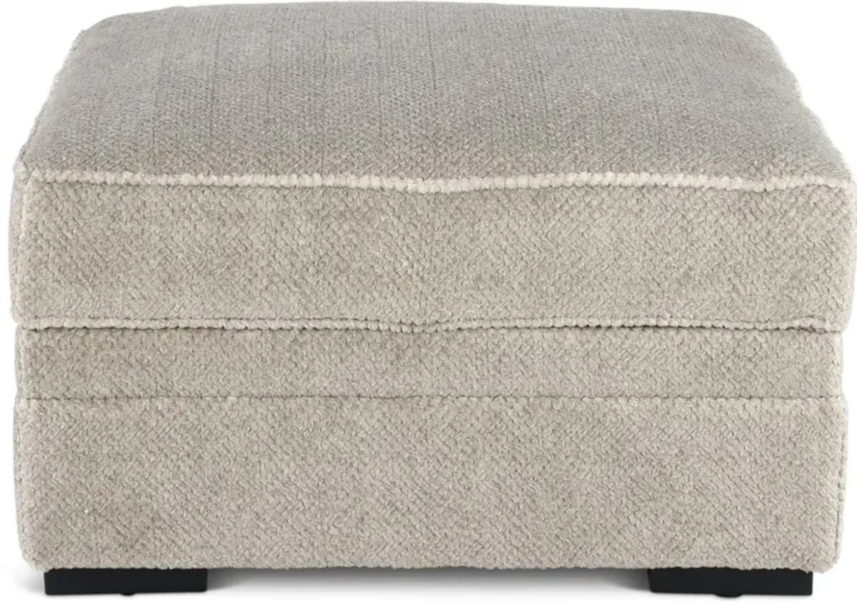 Calnita Sisal Beige Storage Ottoman