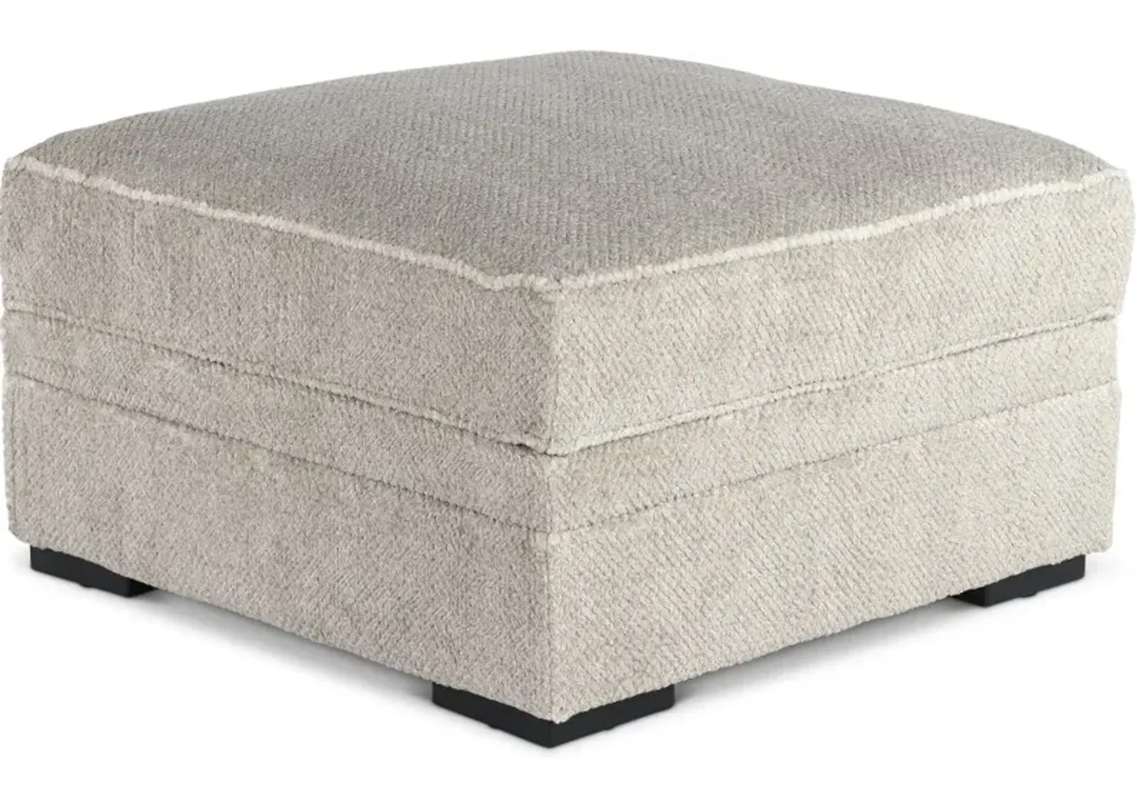 Calnita Sisal Beige Storage Ottoman