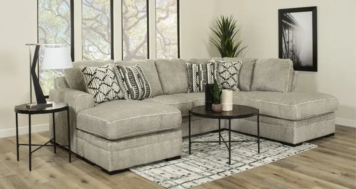 Calnita Sisal Beige 2 Piece Sectional