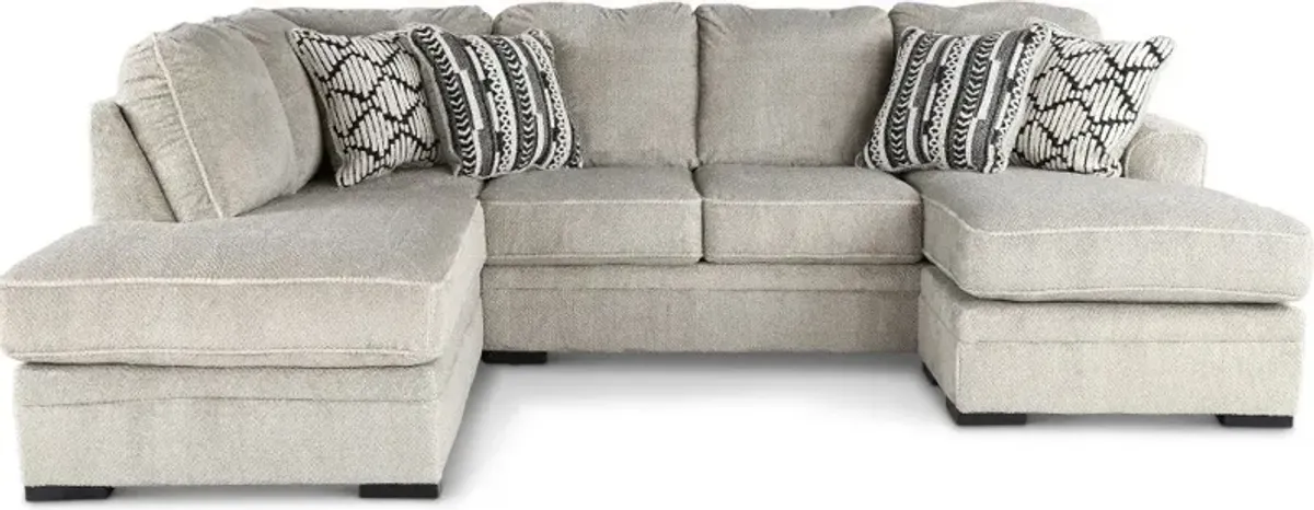 Calnita Sisal Beige 2 Piece Sectional