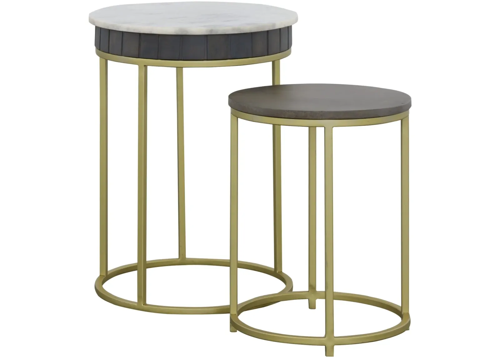 Cameron Park Round Nesting End Tables, Set of 2