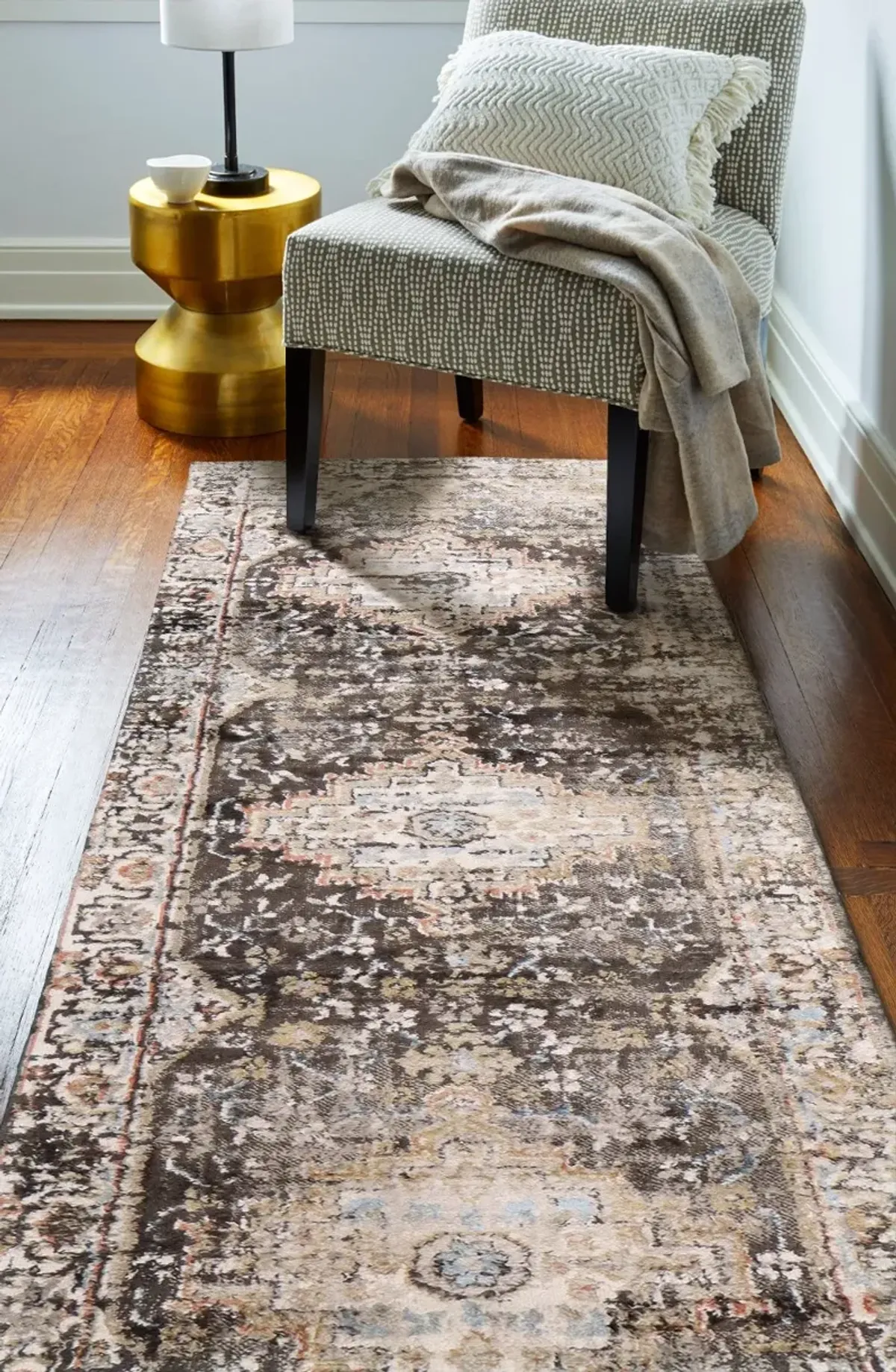 Ashland Bruno Charcoal Runner Rug