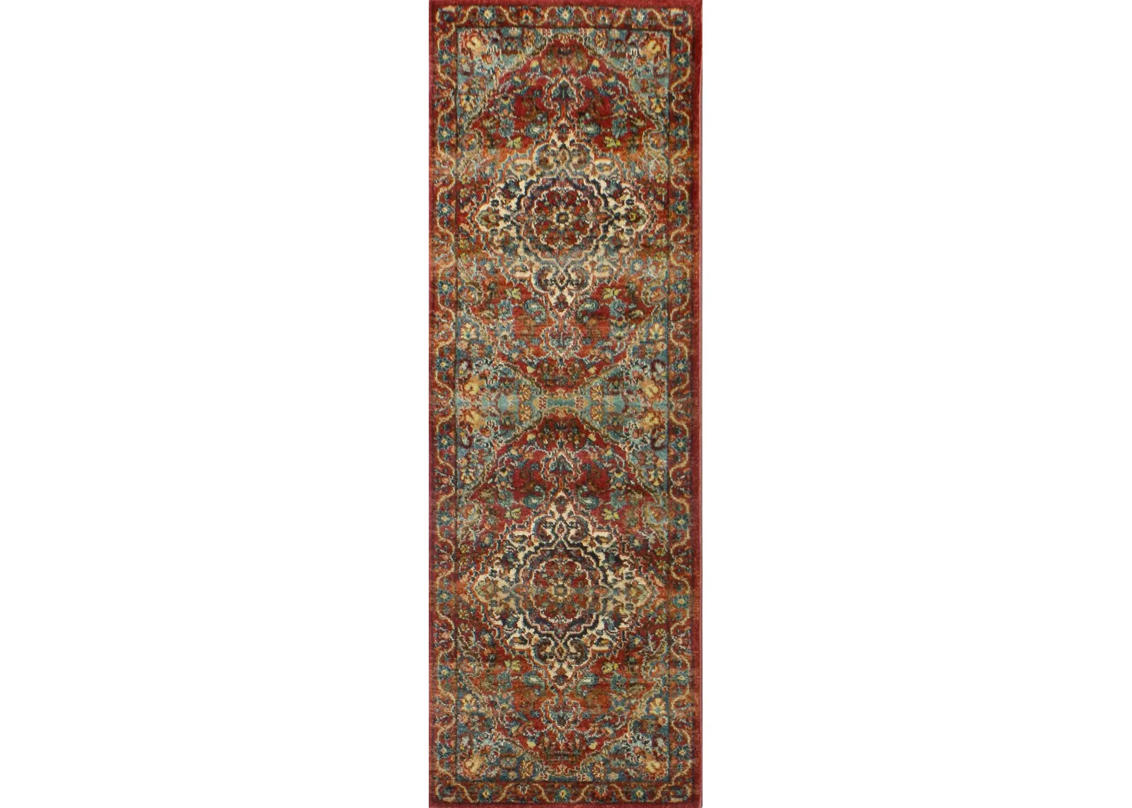 Buckingham Cromwell Rust 8 Foot Runner Rug