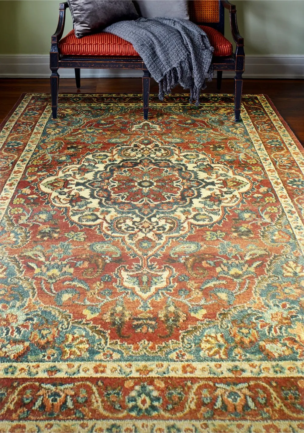 Buckingham 4 x 6 Cromwell Rust Area Rug