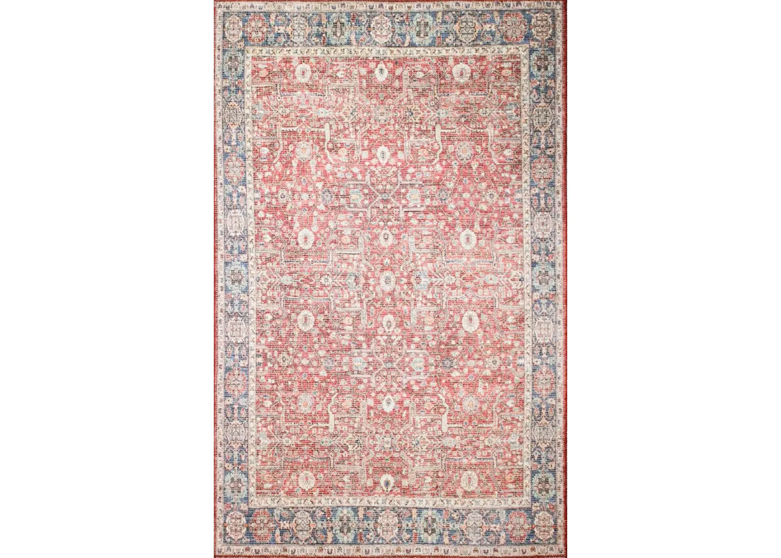 Impressions 5 x 8 Zulema Red Area Rug