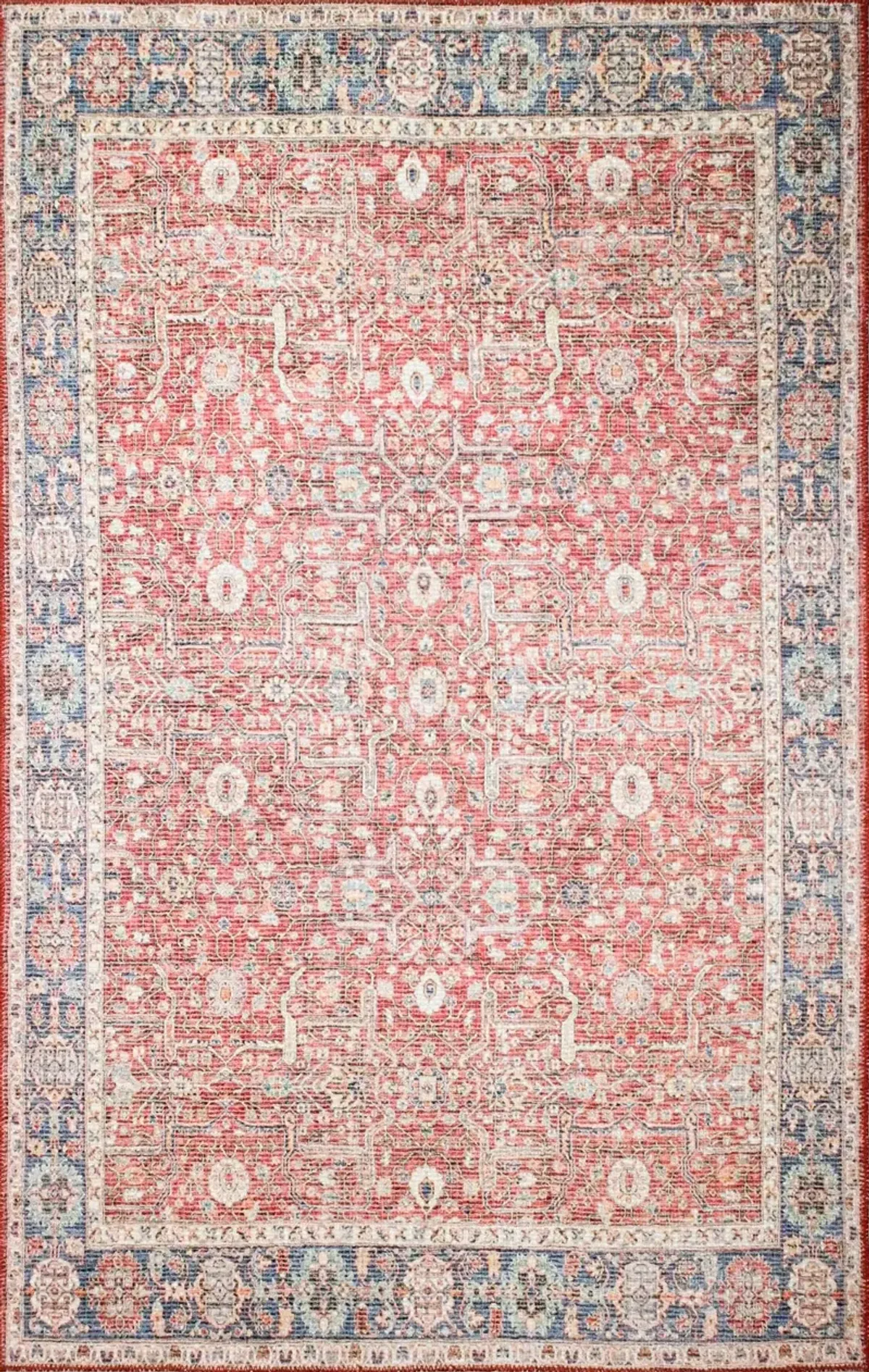 Impressions 5 x 8 Zulema Red Area Rug