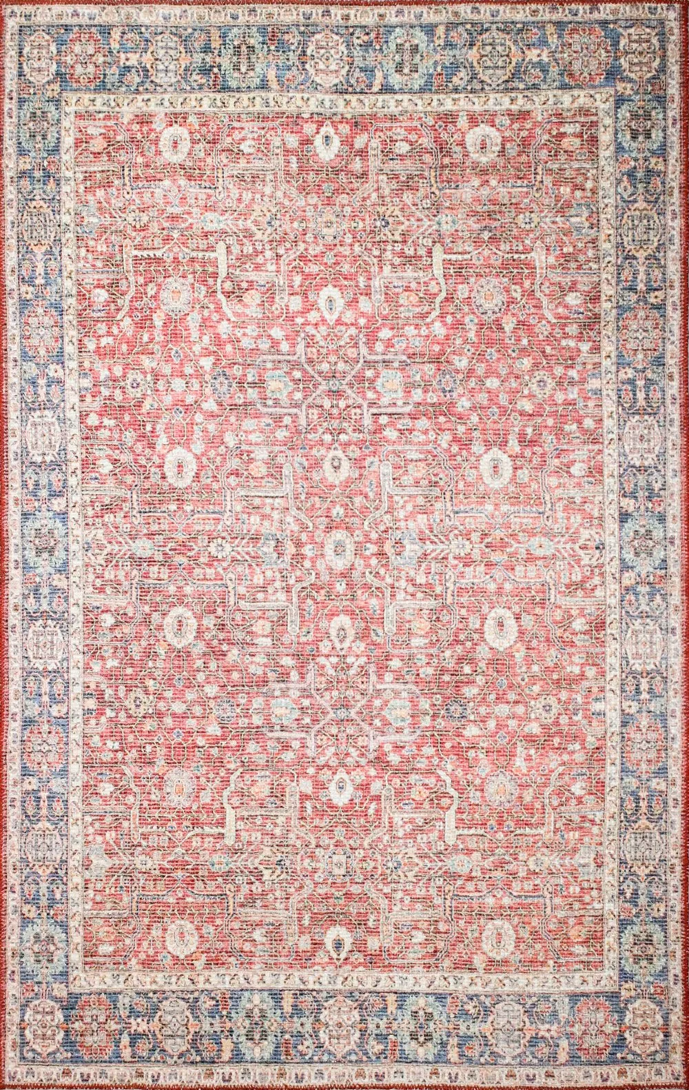 Impressions 5 x 8 Zulema Red Area Rug