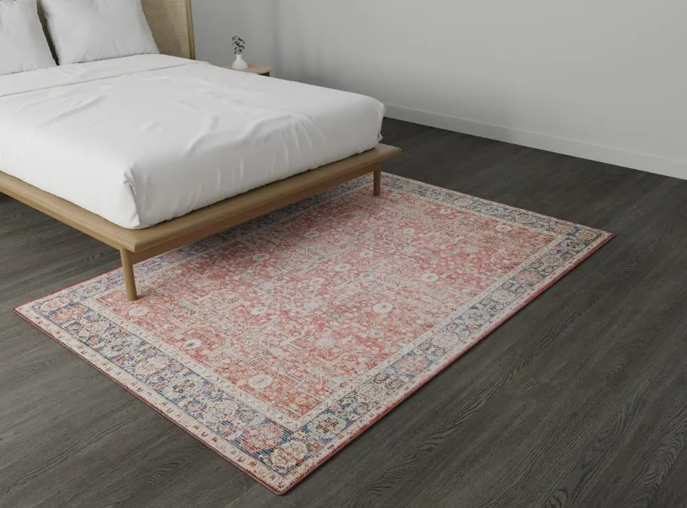 Impressions 9 x 12 Zulema Red Area Rug