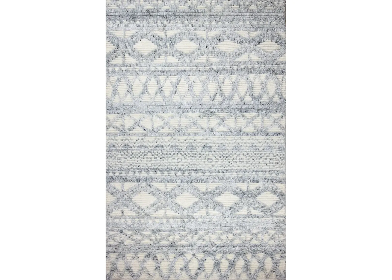 Janie Wool Hand Knotted Blue 4 x 6 Rug