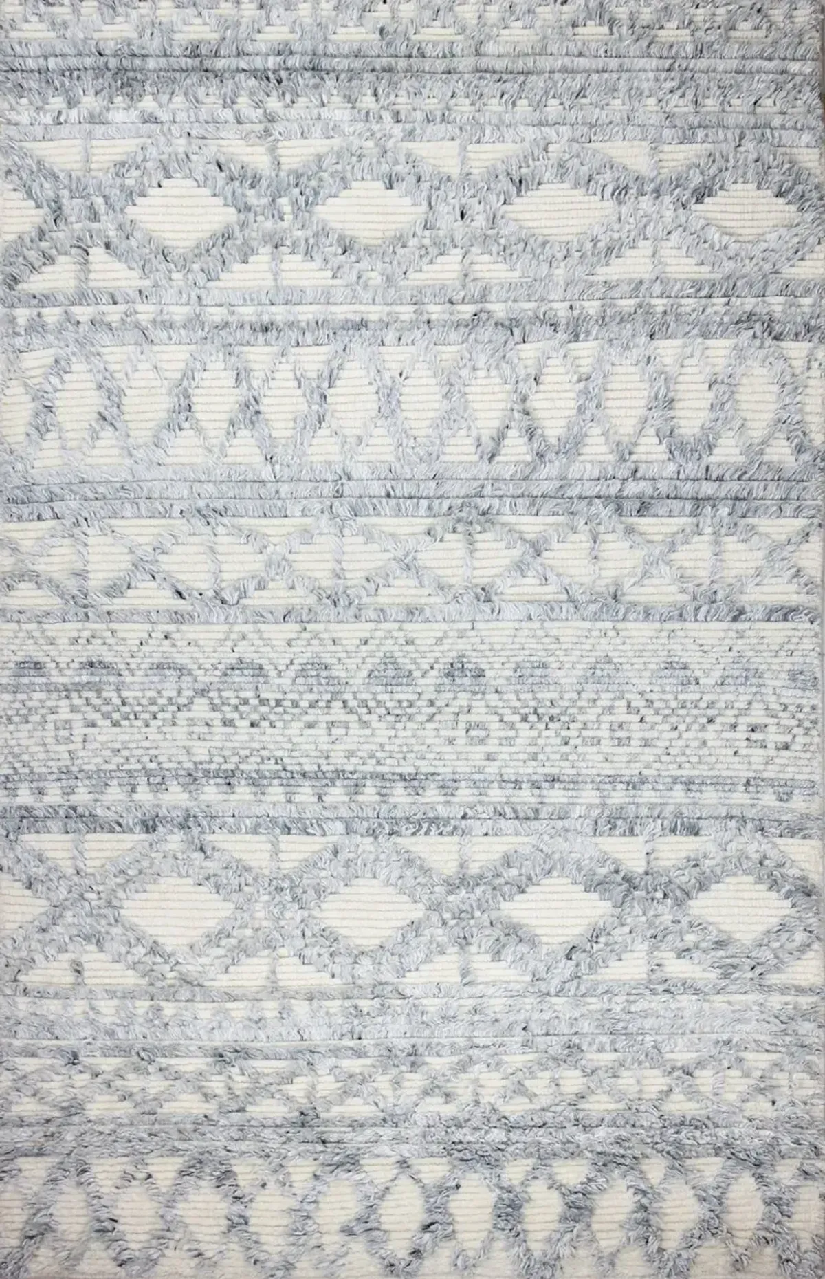 Janie Wool Hand Knotted Blue 4 x 6 Rug