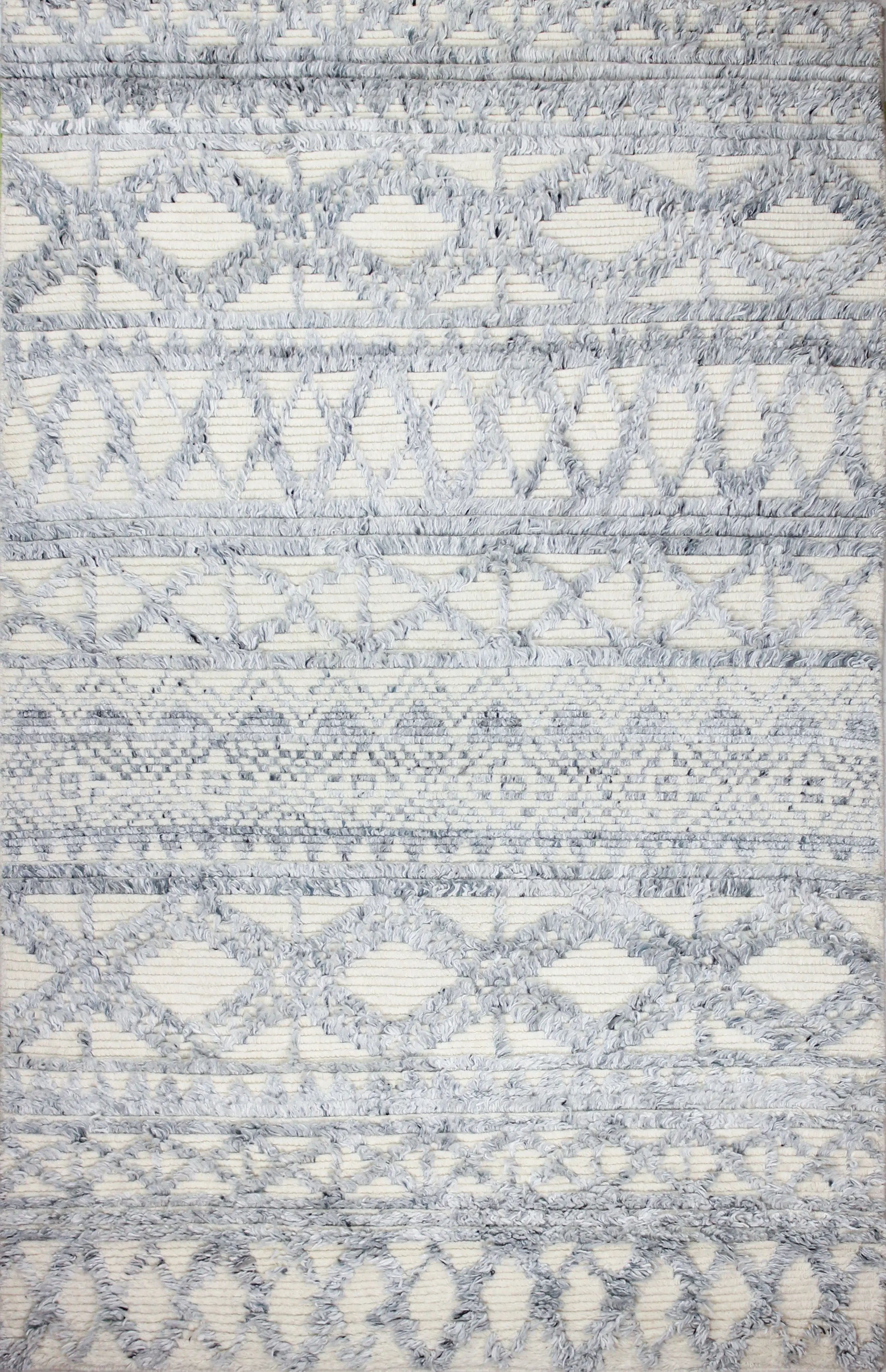 Janie Wool Hand Knotted Blue 4 x 6 Rug