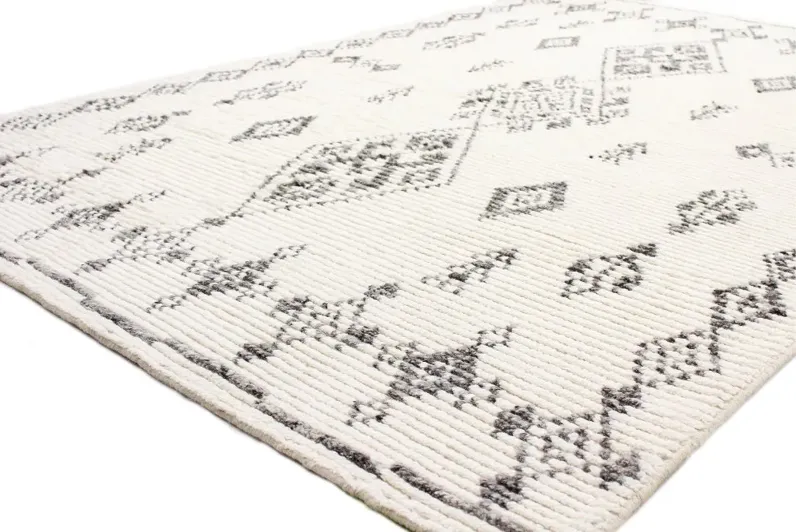 Marrakesh 4 x 6 July Ivory Wool Area Rug