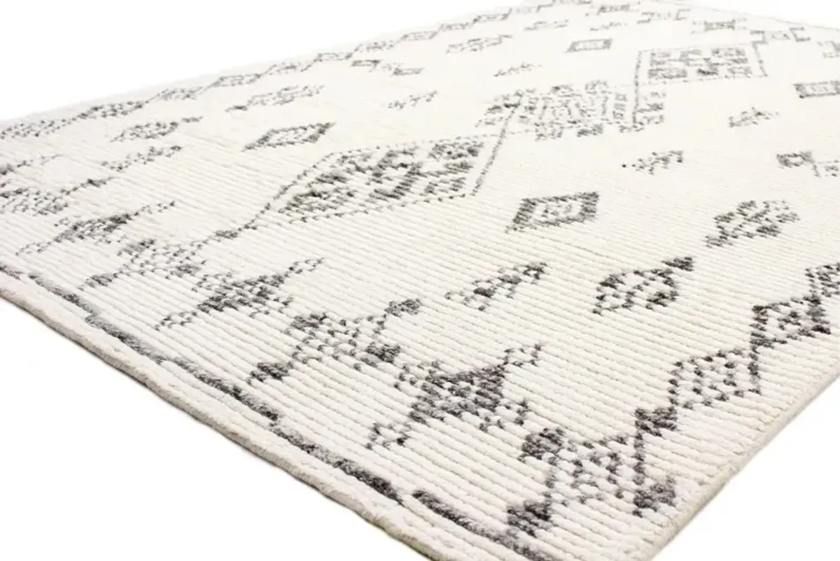 Marrakesh 5 x 8 July Ivory Wool Area Rug