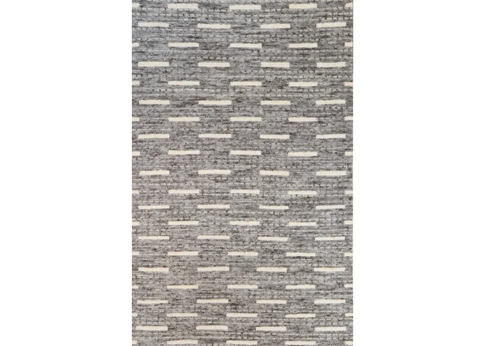 Jedediah 4 x 6 Wool Hand Knotted Gray Area Rug