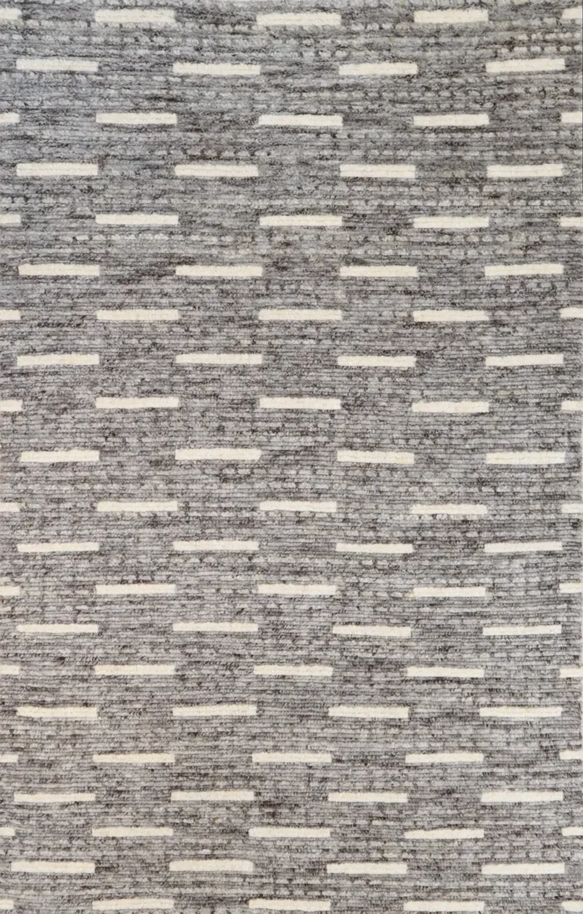 Jedediah 4 x 6 Wool Hand Knotted Gray Area Rug