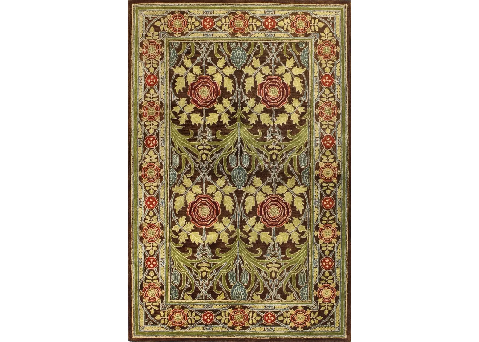 Wilshire 8 x 10 Hastings Chocolate Wool Area Rug