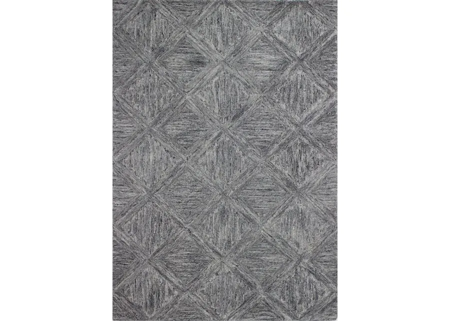 Verona 4 x 6 Nayla Gray Wool Area Rug