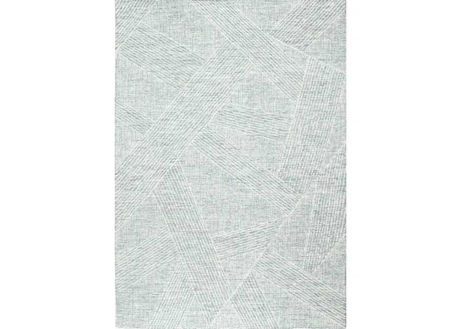 Valencia Nathanial 5 x 8 Abstract Teal Area Rug