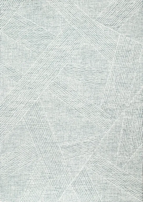 Valencia Nathanial 8 x 10 Abstract Teal Area Rug