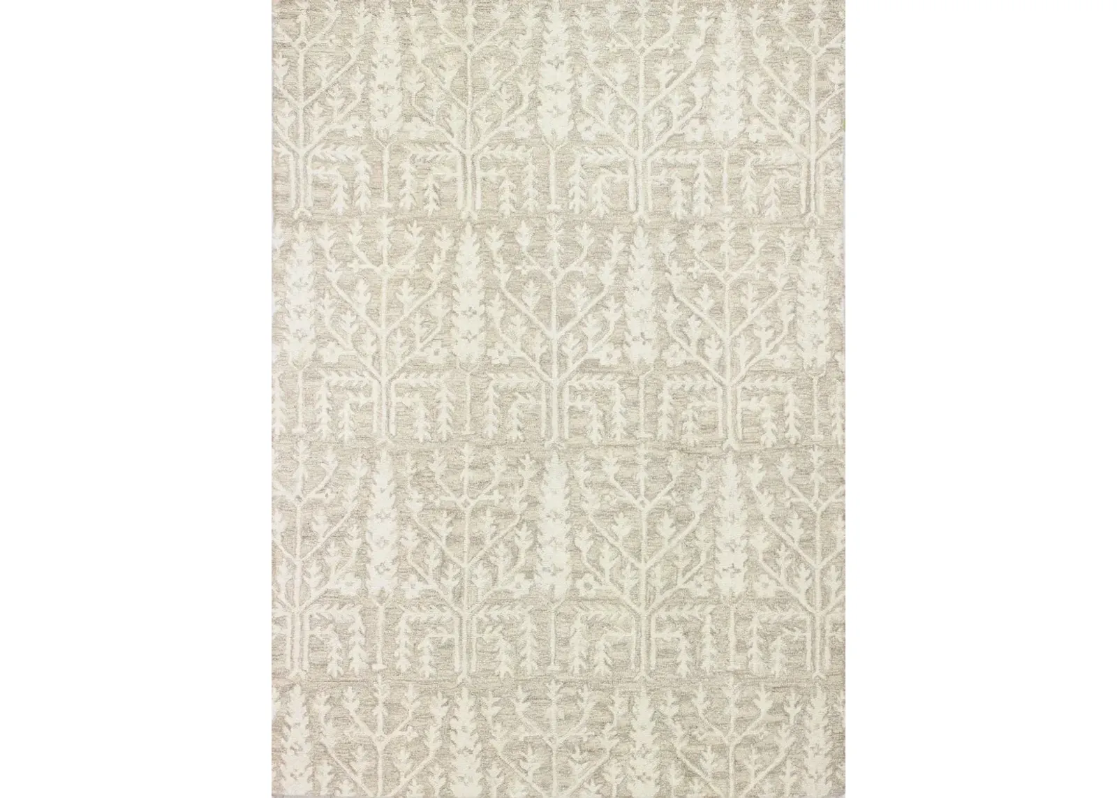 Valencia Novalee 4 x 6 Beige Wool Hand Tufted Area Rug