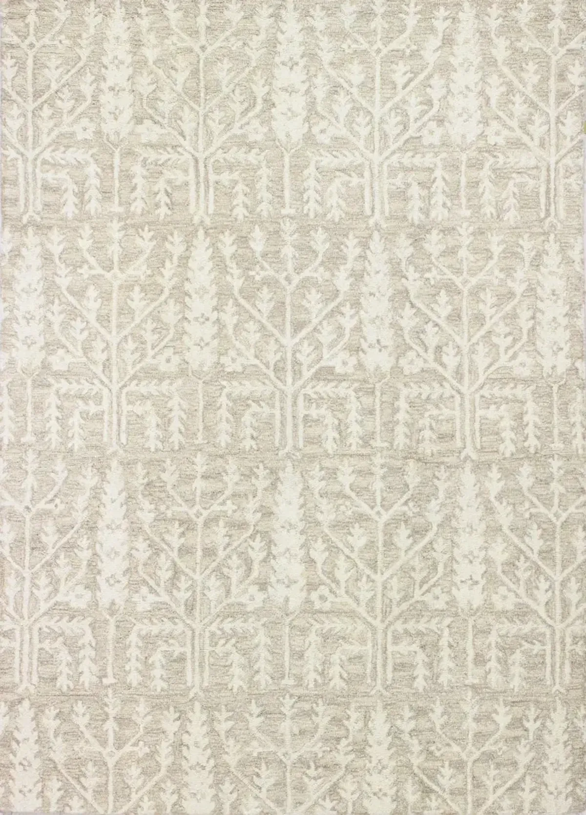 Valencia Novalee 4 x 6 Beige Wool Hand Tufted Area Rug