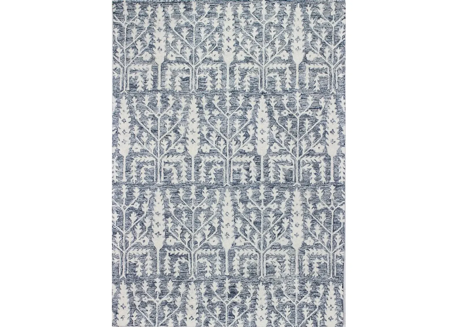 Valencia Novalee 4 x 6 Blue Wool Hand Tufted Area Rug