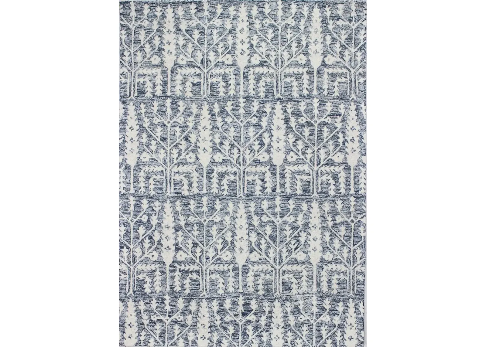 Valencia Novalee 9 x 12 Blue Wool Hand Tufted Area Rug