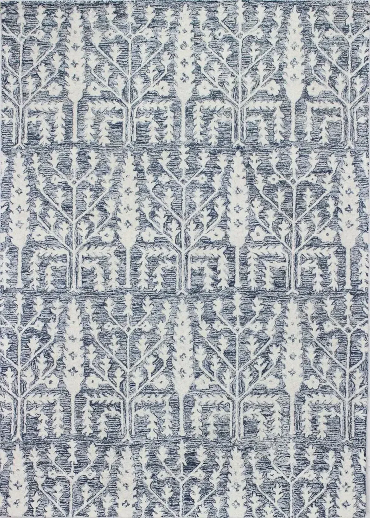 Valencia Novalee 9 x 12 Blue Wool Hand Tufted Area Rug