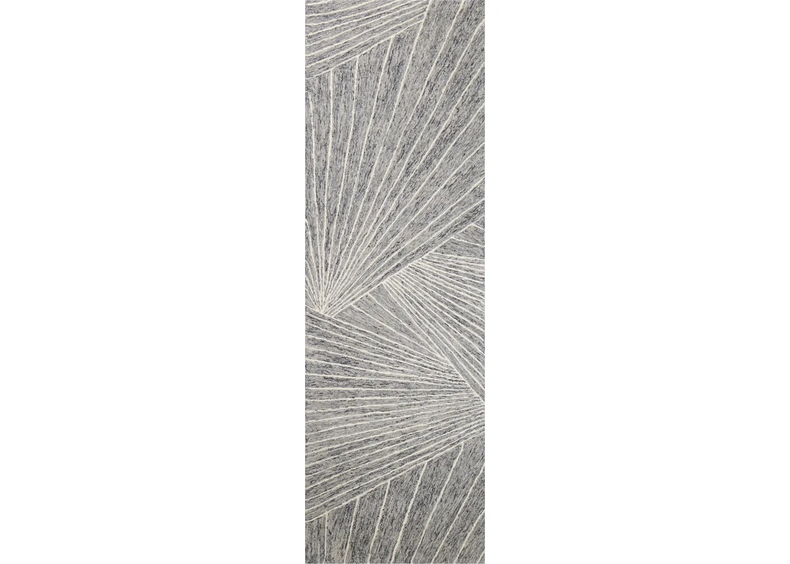 Valencia Neela Gray Wool Hand Tufted Runner Rug