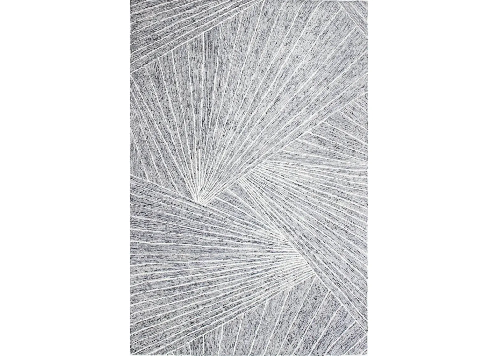 Valencia Neela 4 x 6 Gray Wool Hand Tufted Area Rug