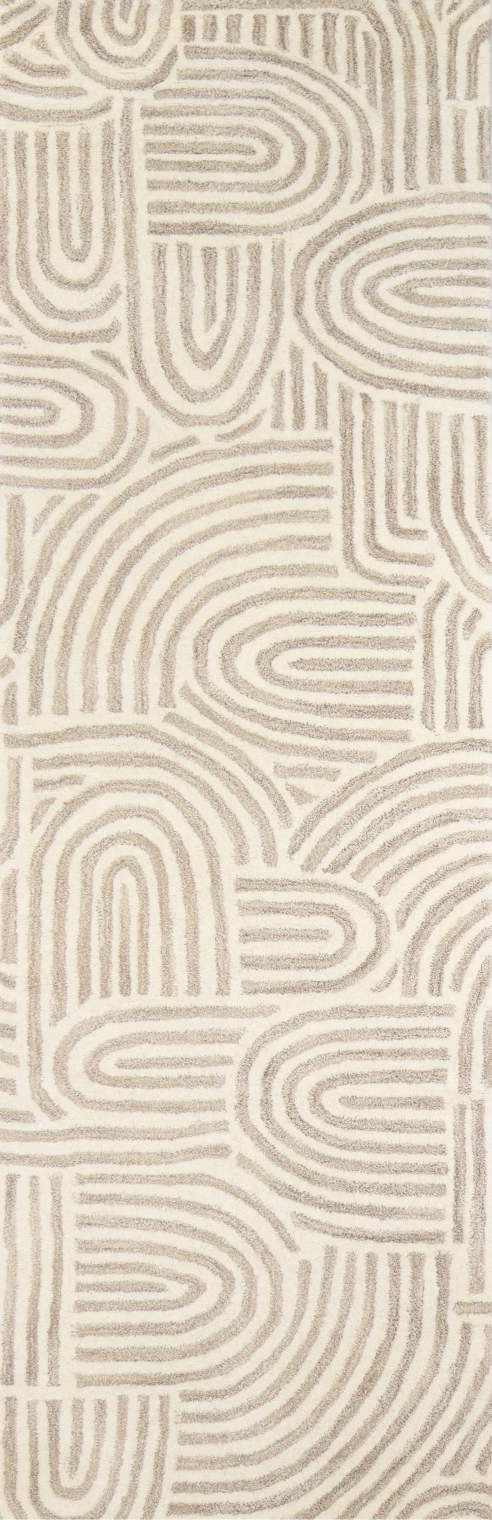 Chelsea Trenton Beige Wool Hand Tufted Runner Rug