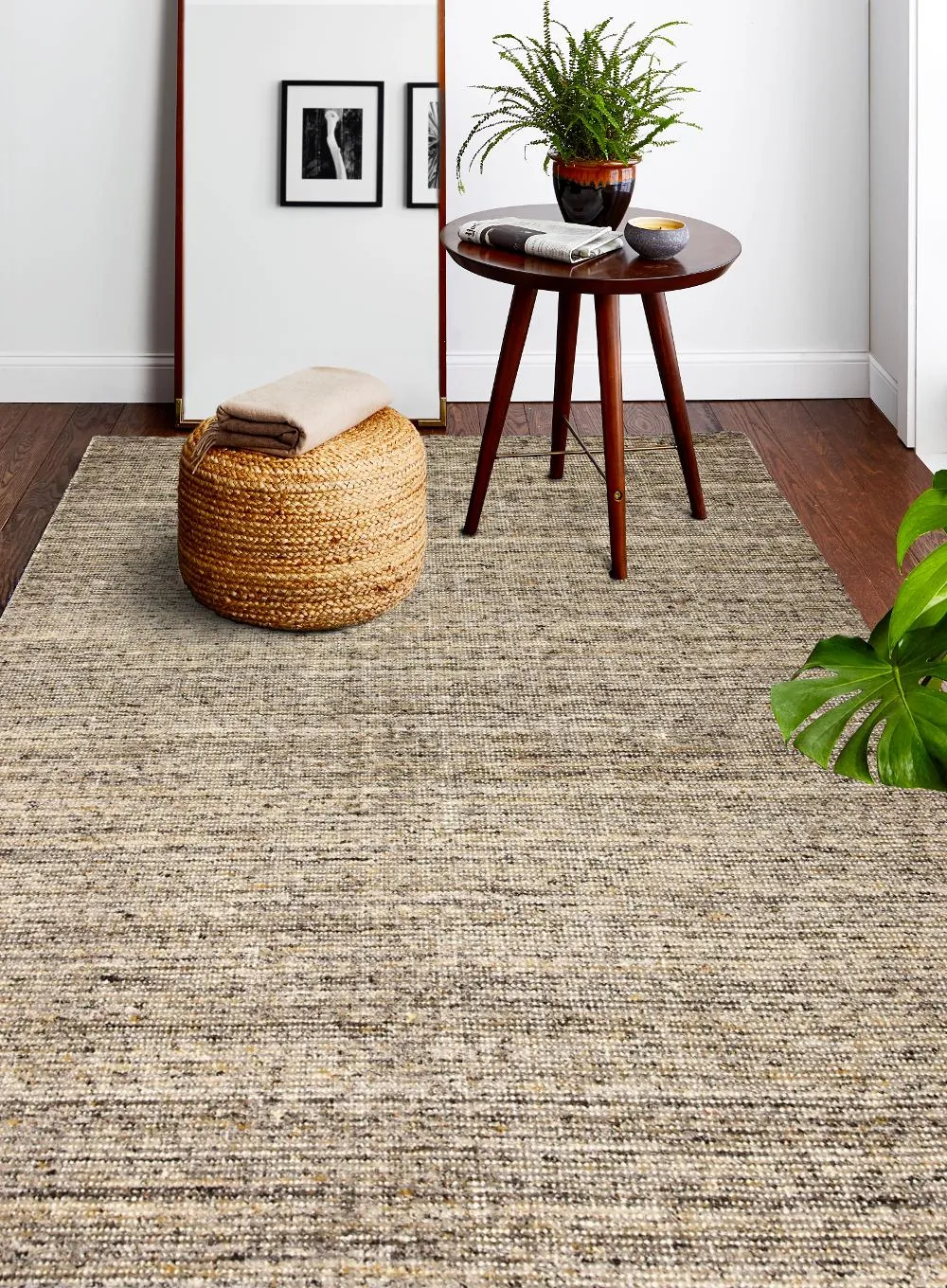 Savannah Novak 4 x 6 Wool Hand Loomed Taupe Area Rug