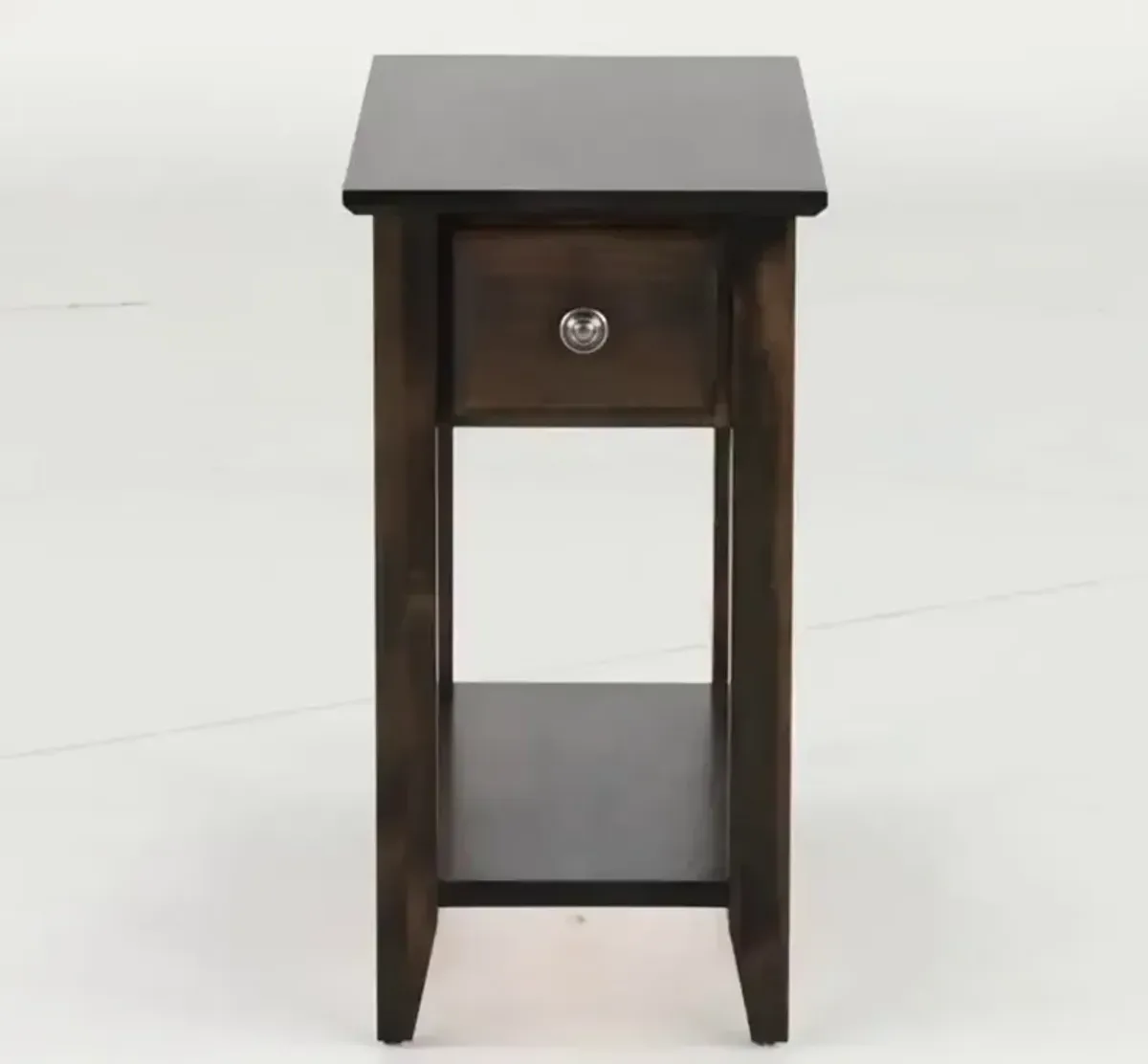 Archbold Dark Brown Chairside Table