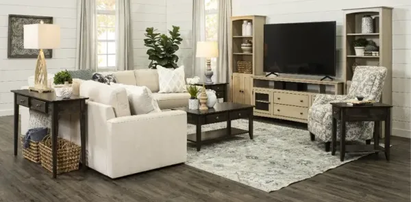 Archbold Dark Brown Chairside Table